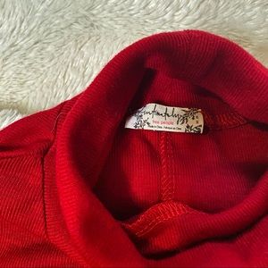 Intimately Free People Red Turtle Neck